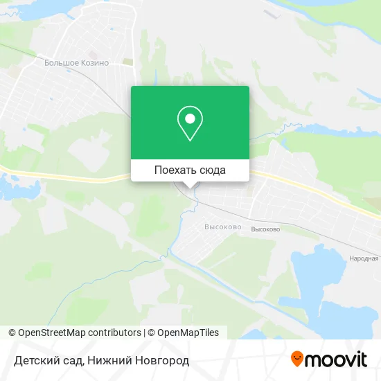 Карта Детский сад