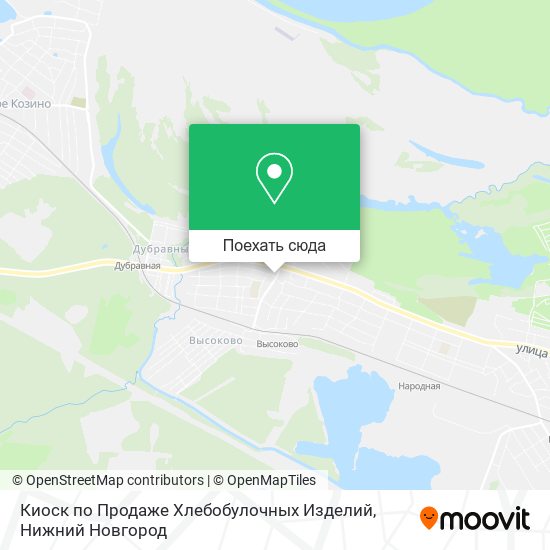 Карта Киоск по Продаже Хлебобулочных Изделий