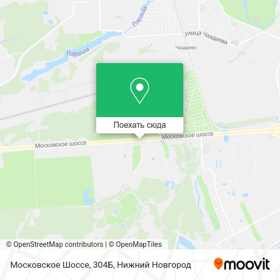 Карта Московское Шоссе, 304Б