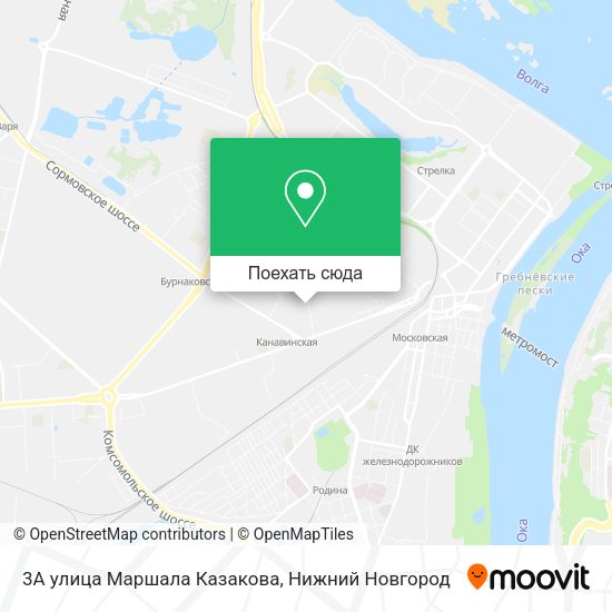 Карта 3А улица Маршала Казакова
