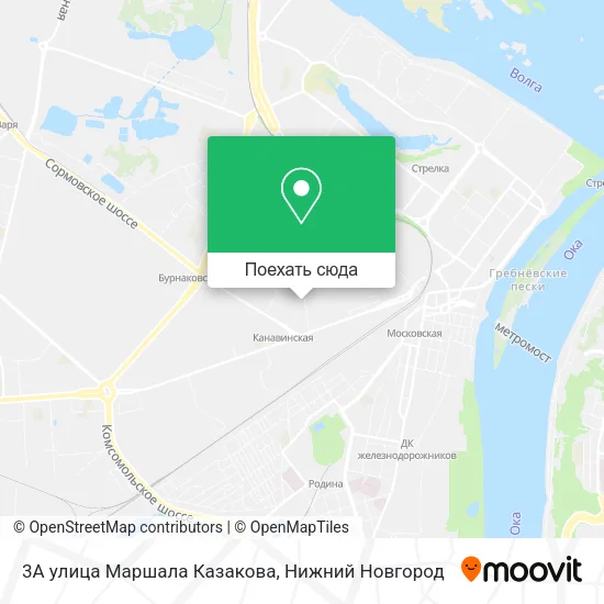Карта 3А улица Маршала Казакова