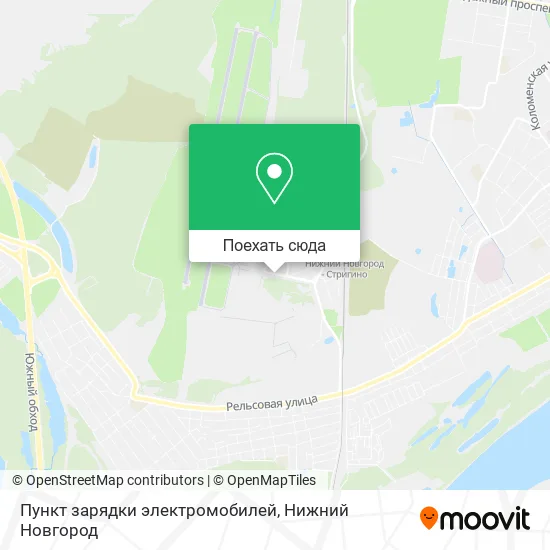 Карта Пункт зарядки электромобилей