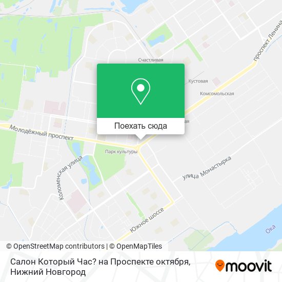 Карта Салон Который Час? на Проспекте октября