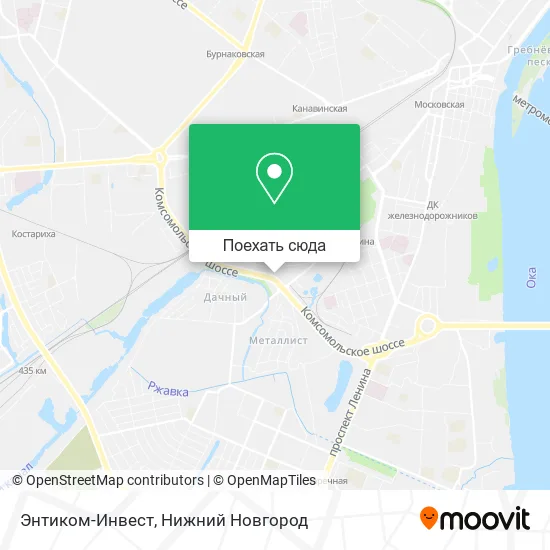 Карта Энтиком-Инвест