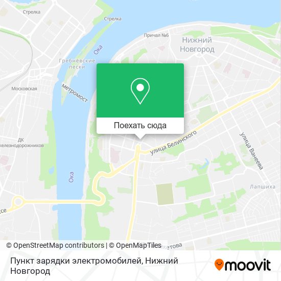 Карта Пункт зарядки электромобилей