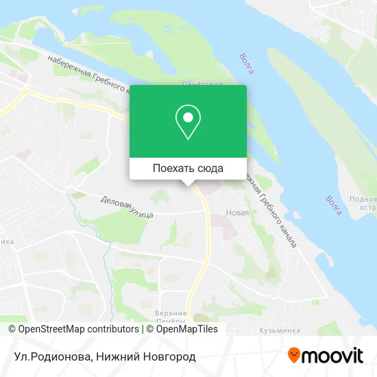 Карта Ул.Родионова
