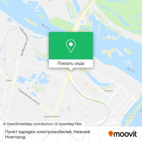 Карта Пункт зарядки электромобилей