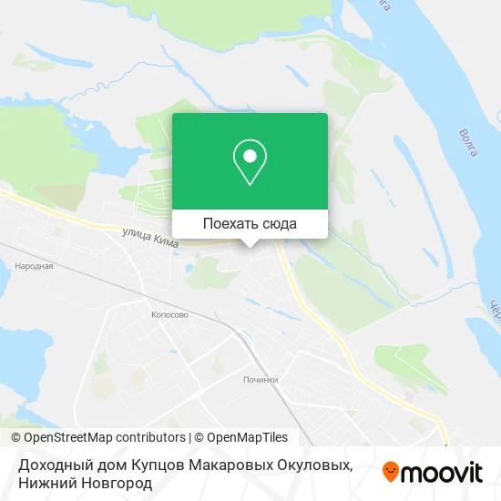 Карта Доходный дом Купцов Макаровых Окуловых