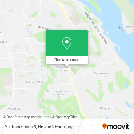 Карта Ул. Касьянова 9
