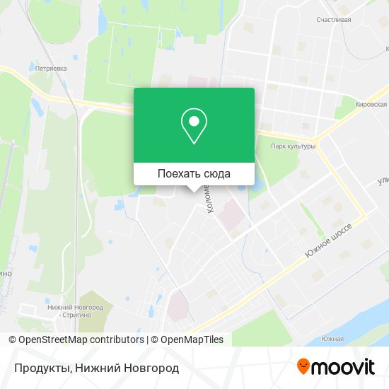 Карта Продукты