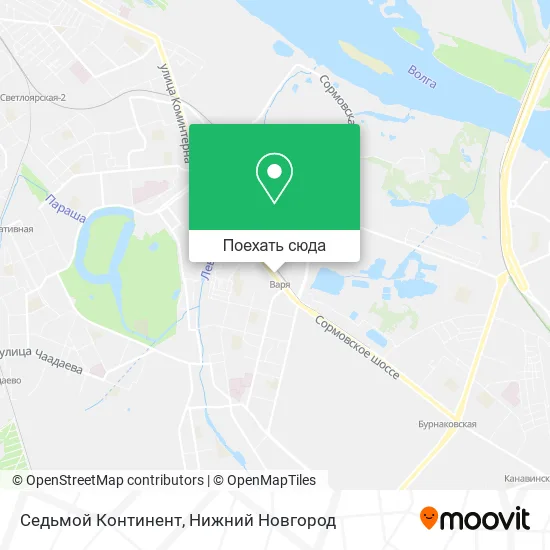 Карта Седьмой Континент