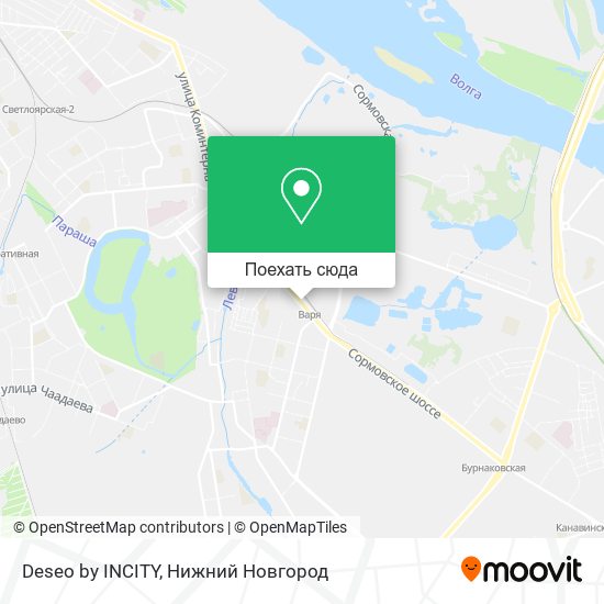 Карта Deseo by INCITY