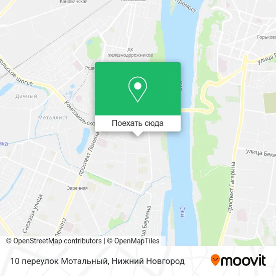 Карта 10 переулок Мотальный