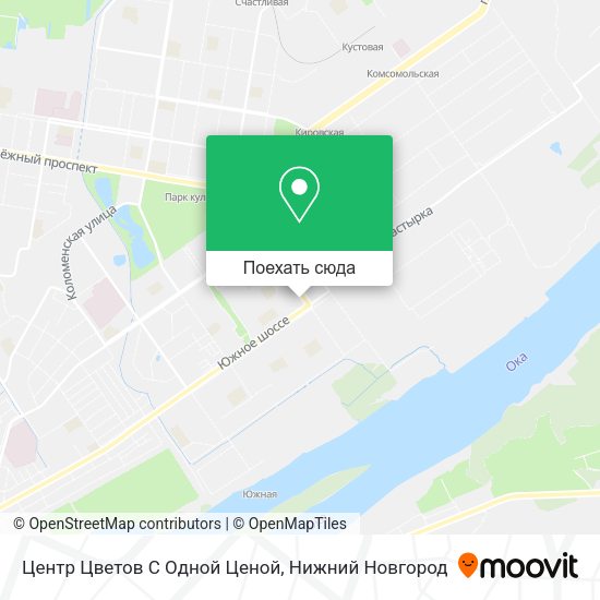Карта Центр Цветов С Одной Ценой