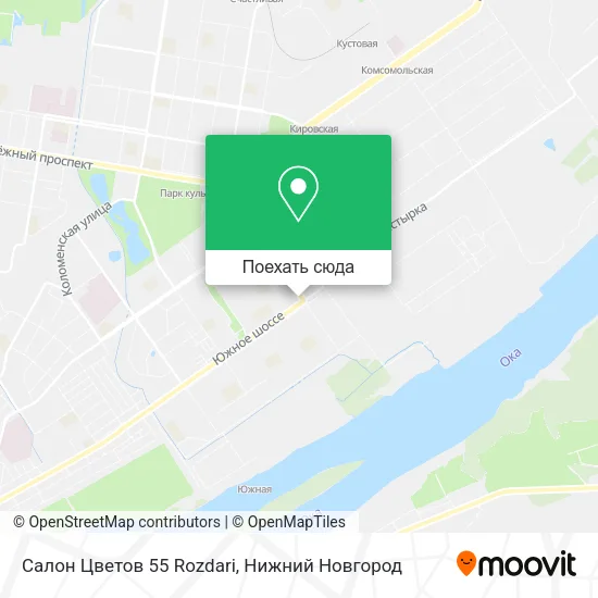 Карта Салон Цветов 55 Rozdari