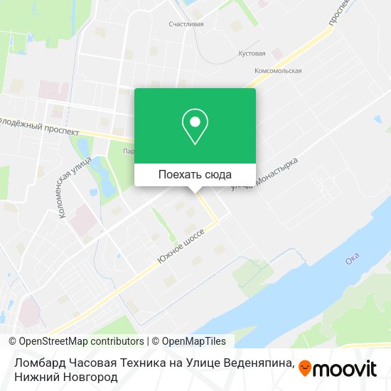 Карта Ломбард Часовая Техника на Улице Веденяпина