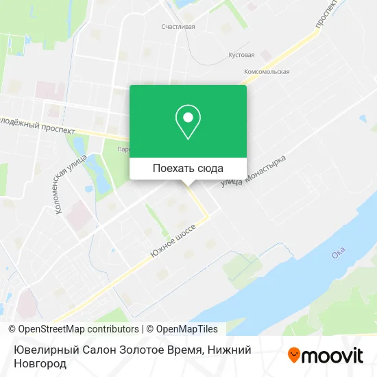 Карта Ювелирный Салон Золотое Время