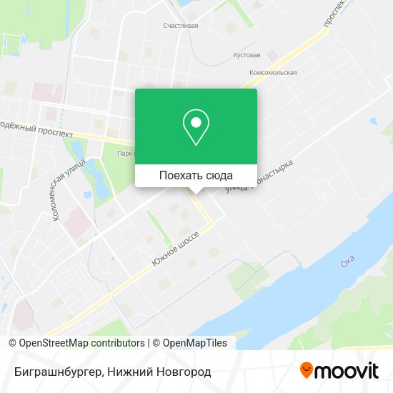 Карта Биграшнбургер