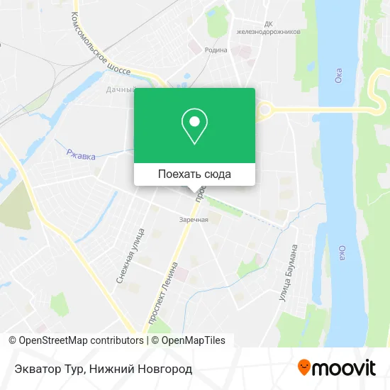 Карта Экватор Тур