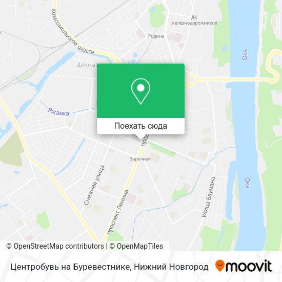 Карта Центробувь на Буревестнике