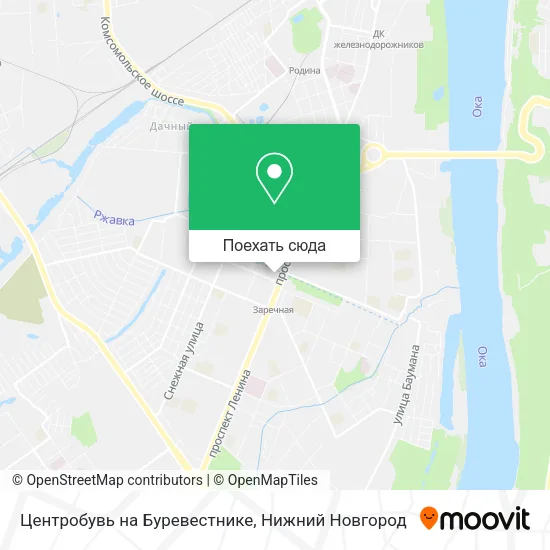 Карта Центробувь на Буревестнике