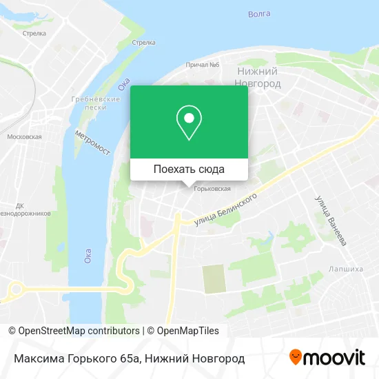 Карта Максима Горького 65а
