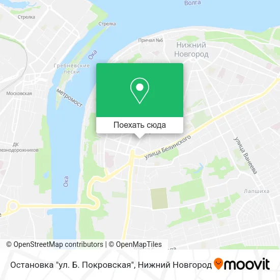 Карта Остановка "ул. Б. Покровская"