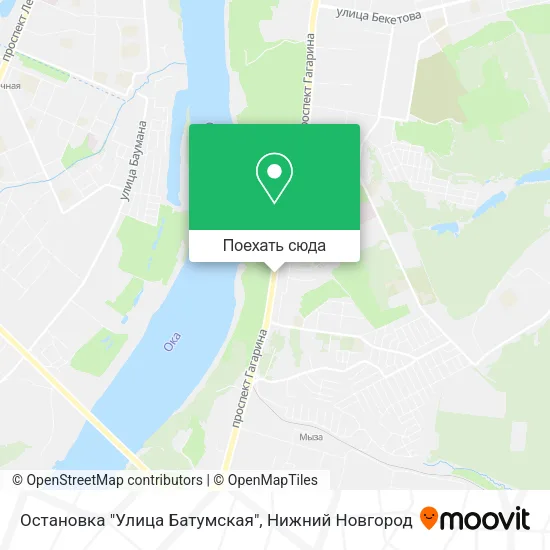 Карта Остановка "Улица Батумская"