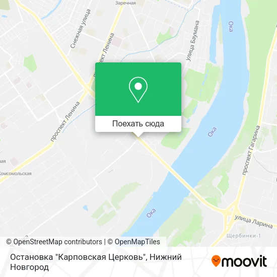 Карта Остановка "Карповская Церковь"