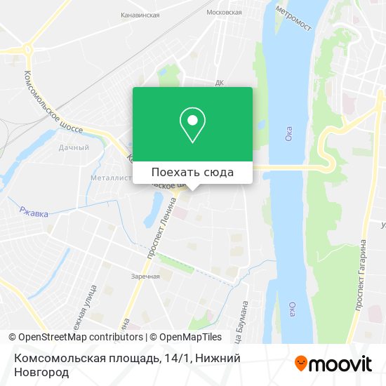 Карта Комсомольская площадь, 14/1