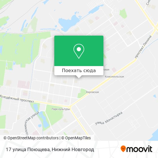 Карта 17 улица Поющева