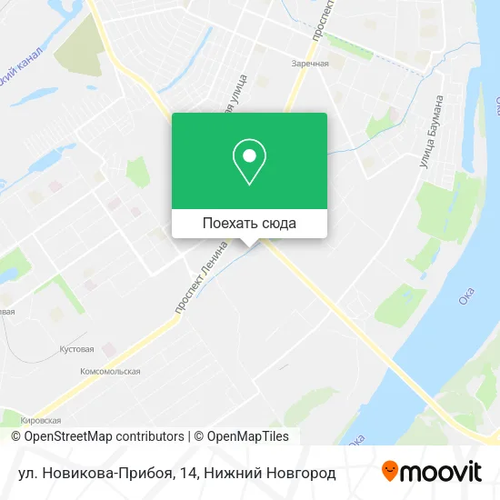 Карта ул. Новикова-Прибоя, 14