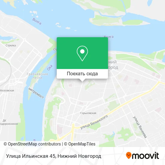 Карта Улица Ильинская 45