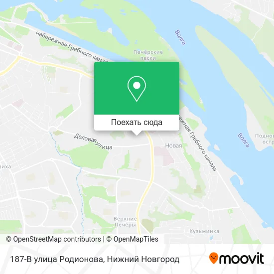 Карта 187-B улица Родионова