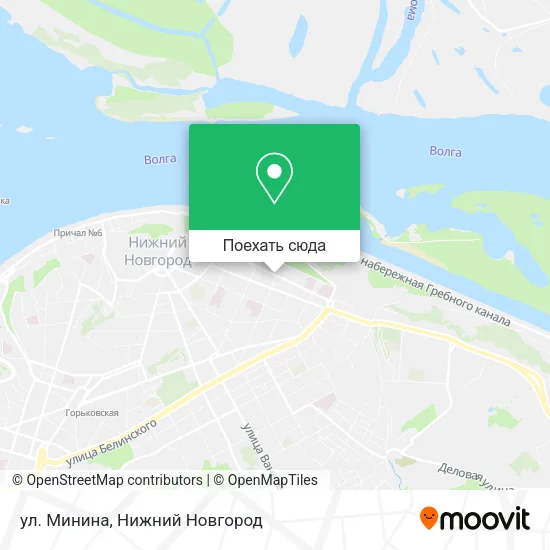 Карта ул. Минина
