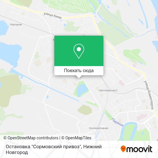 Карта Остановка "Сормовский привоз"