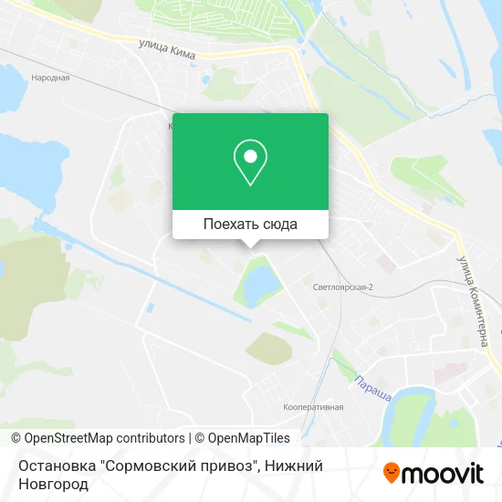 Карта Остановка "Сормовский привоз"