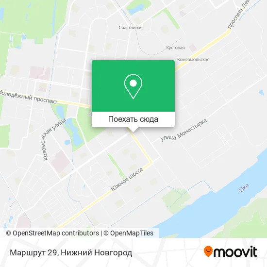 Карта Маршрут 29