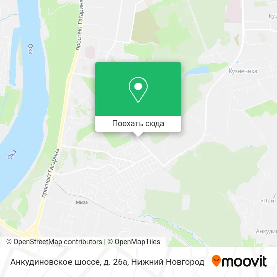 Карта Анкудиновское шоссе, д. 26а