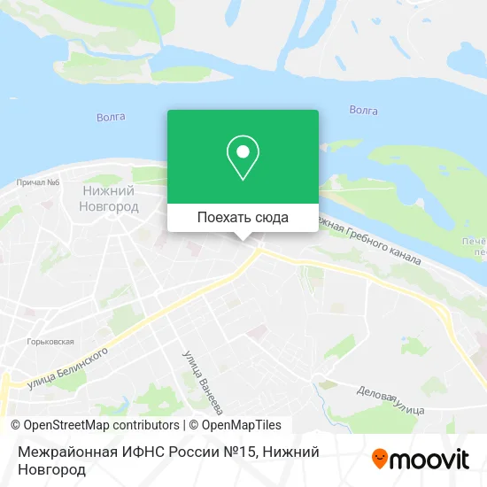 Карта Межрайонная ИФНС России №15