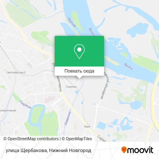 Карта улица Щербакова