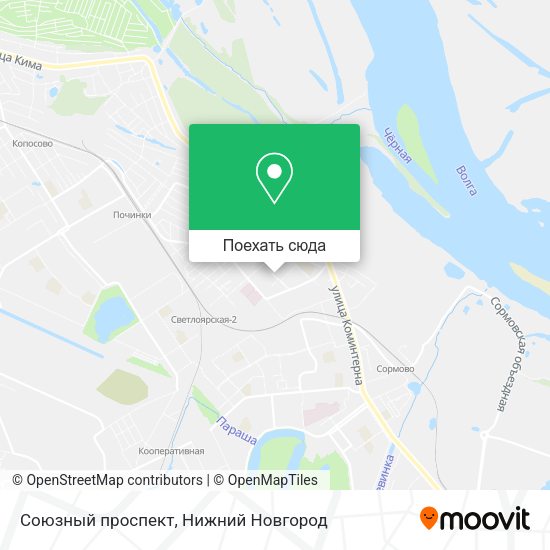Карта Союзный проспект