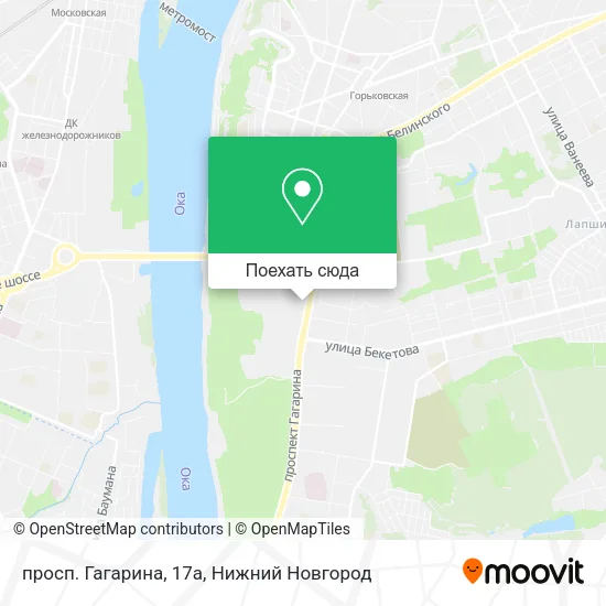 Карта просп. Гагарина, 17а