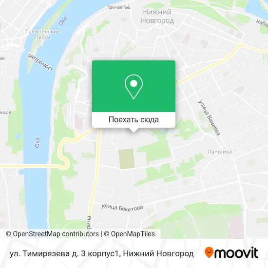 Карта ул. Тимирязева д. 3 корпус1