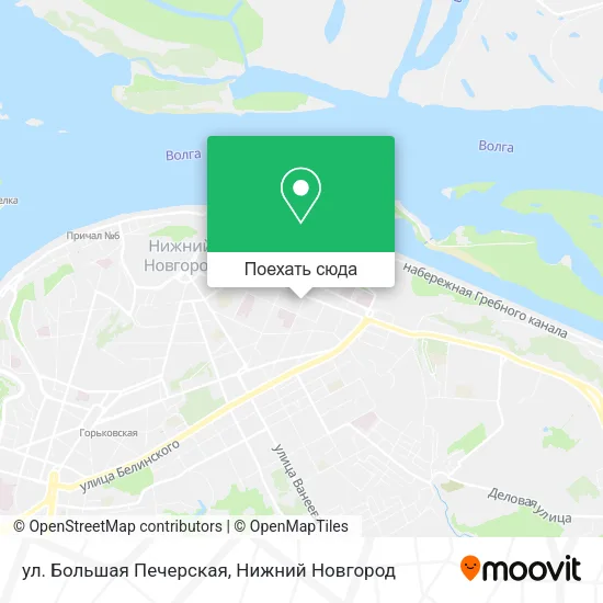 Карта ул. Большая Печерская