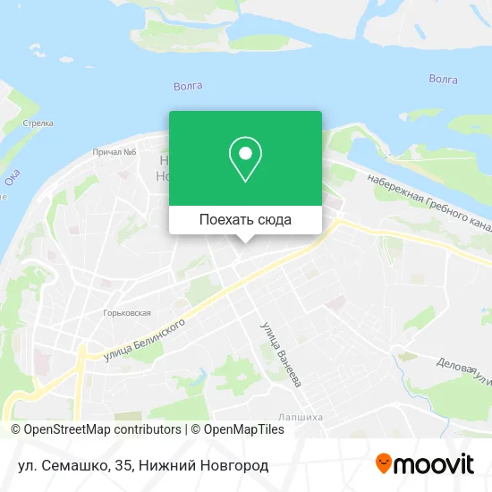 Карта ул. Семашко, 35