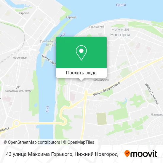 Карта 43 улица Максима Горького