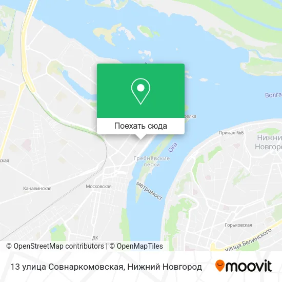 Карта 13 улица Совнаркомовская