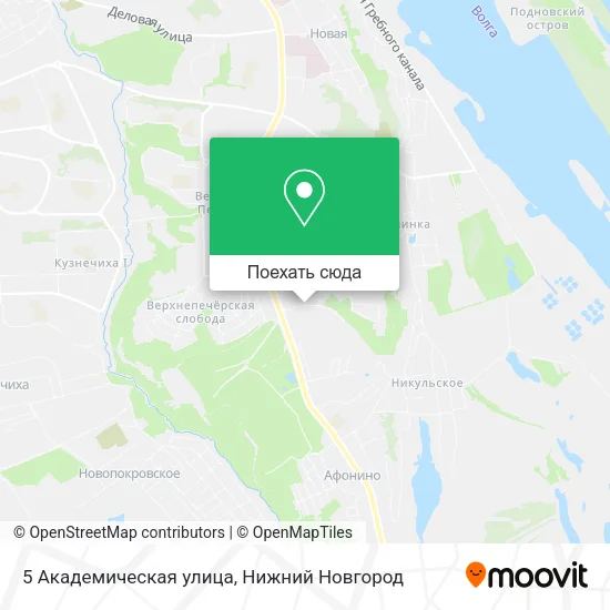 Карта 5 Академическая улица