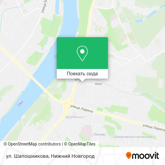 Карта ул. Шапошникова